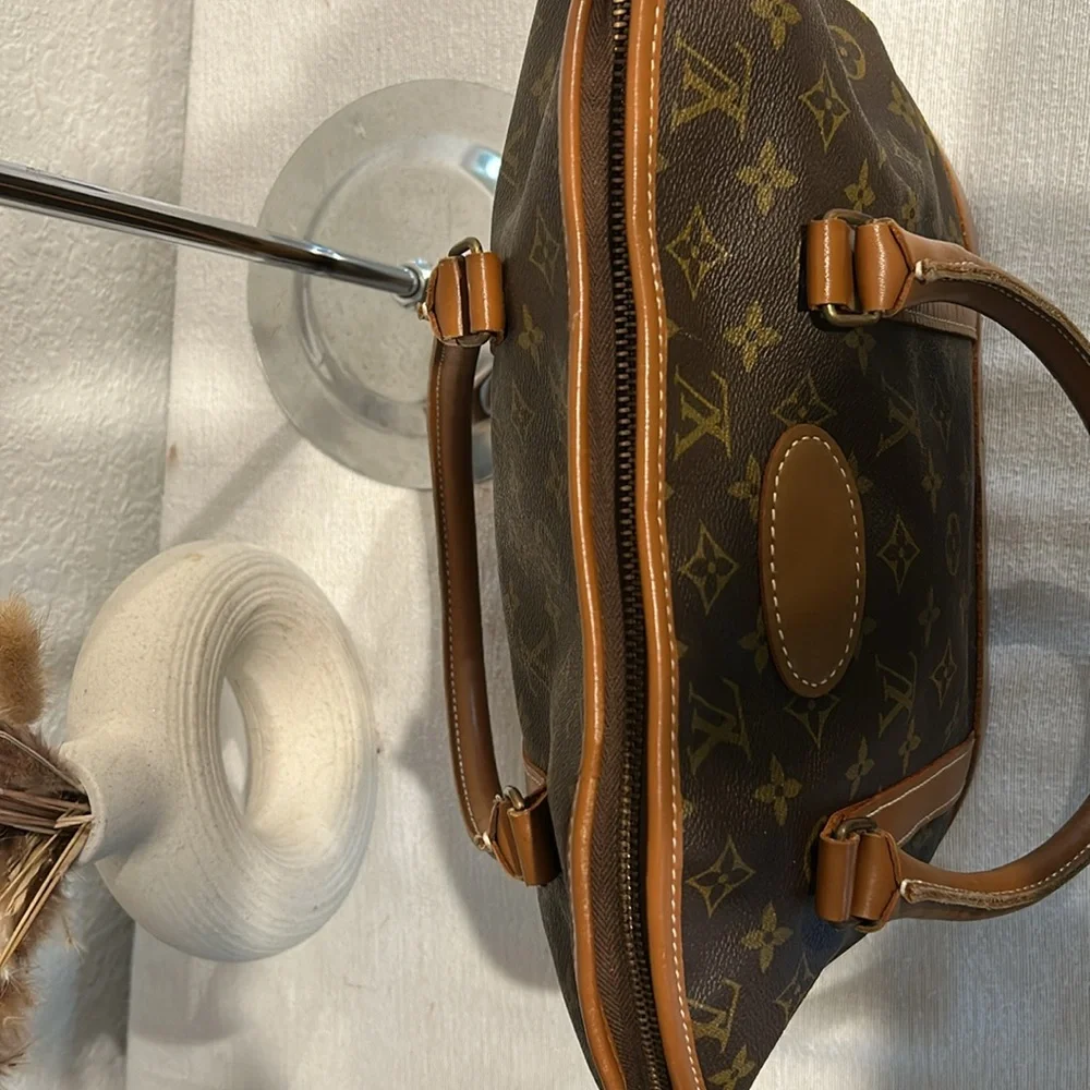 Louis Vuitton Monogram Pet Carrier with Cognac Trim
